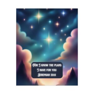 Christian Jeremiah 29:11 baby poster print wall decor baby shower gift
