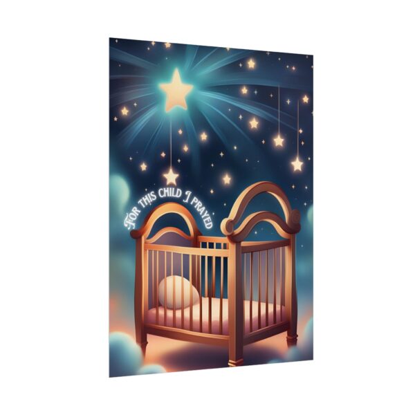 Christian For this child I prayed scripture baby poster print wall decor - Image 15