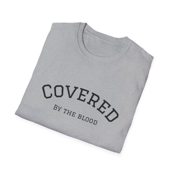 Christian men's covered by the blood Jesus cross T-Shirt - Image 15
