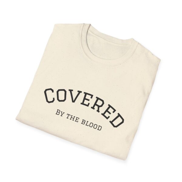 Christian men's covered by the blood Jesus cross T-Shirt - Image 18