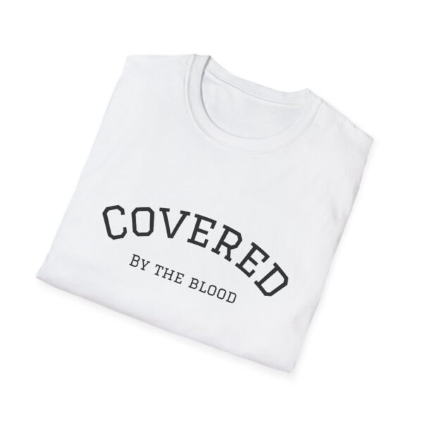Christian men's covered by the blood Jesus cross T-Shirt - Image 9