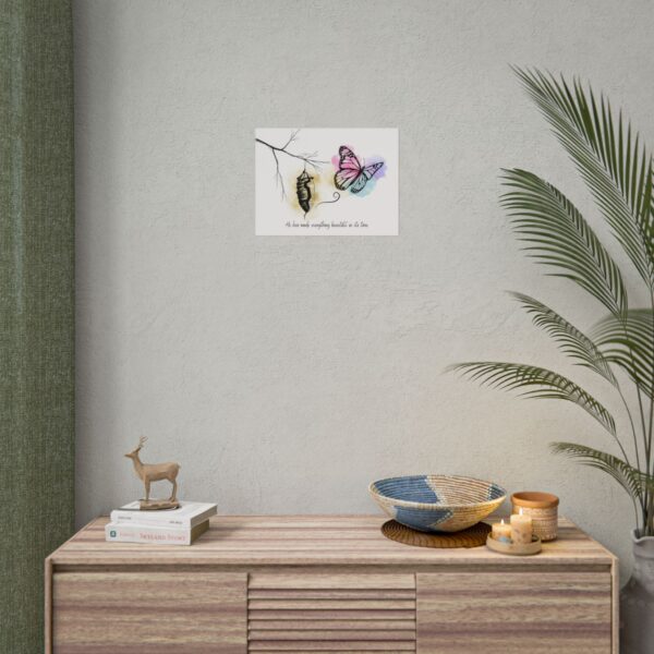 Christian scripture butterfly poster print - Image 32
