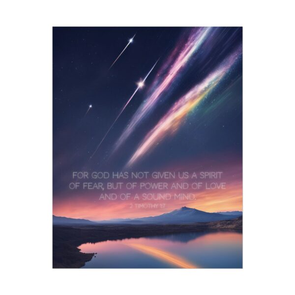 Christian anxiety fear scripture poster print wall decor - Image 5