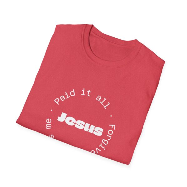 Christian men's Jesus paid it all T-Shirt - Image 45
