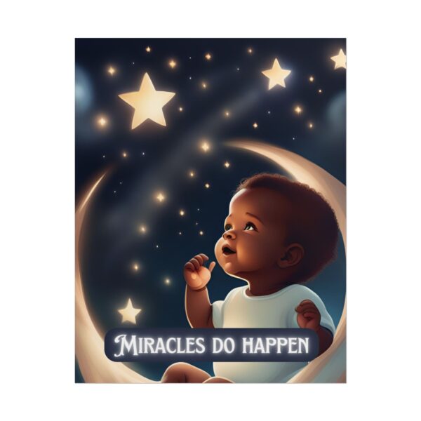 Christian miracles do happen baby poster print wall decor baby shower gift - Image 25