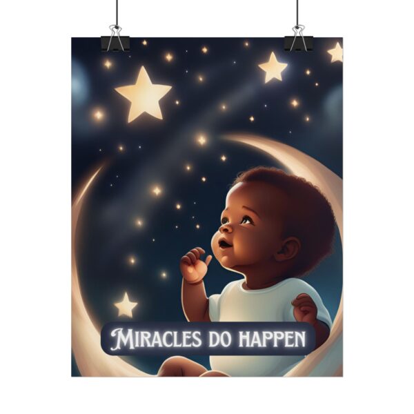 Christian miracles do happen baby poster print wall decor baby shower gift - Image 22
