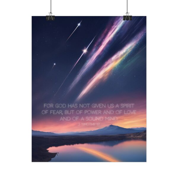 Christian anxiety fear scripture poster print wall decor - Image 6
