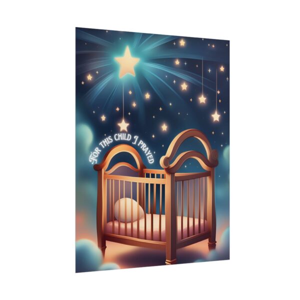 Christian For this child I prayed scripture baby poster print wall decor - Image 27